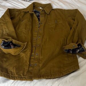 Duluth Trading Co Men's Tan Shirt Jacket
